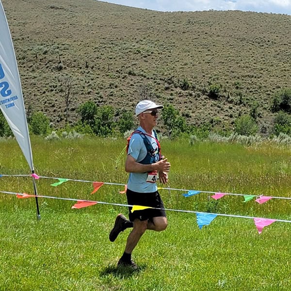 Dr. Jeff Roth running a race